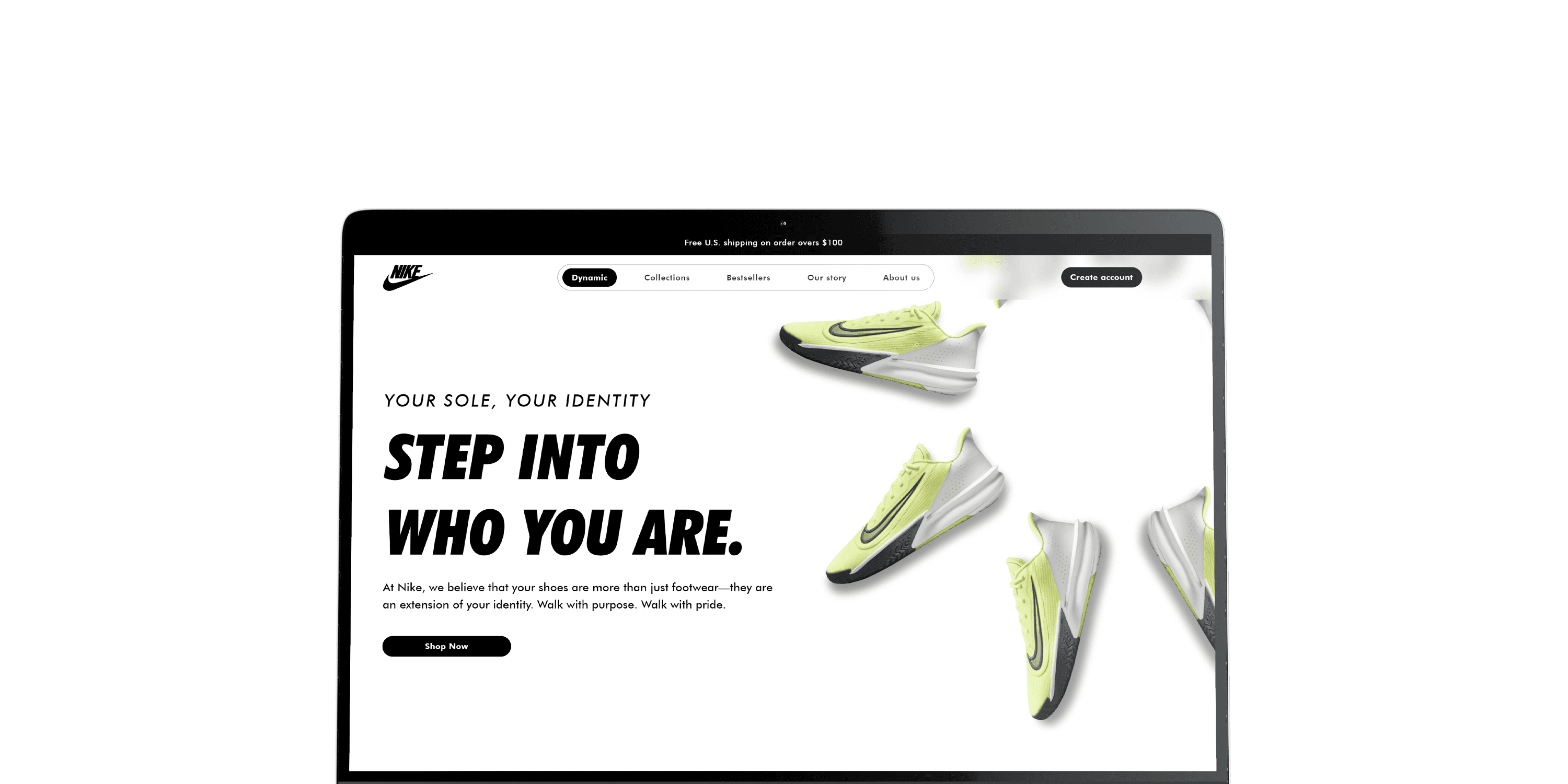 Mockup of Vertex 3D Website
